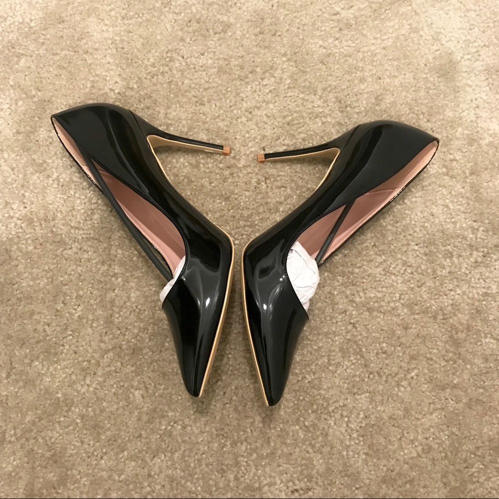 Brand New Black Patent Heels- Size 10